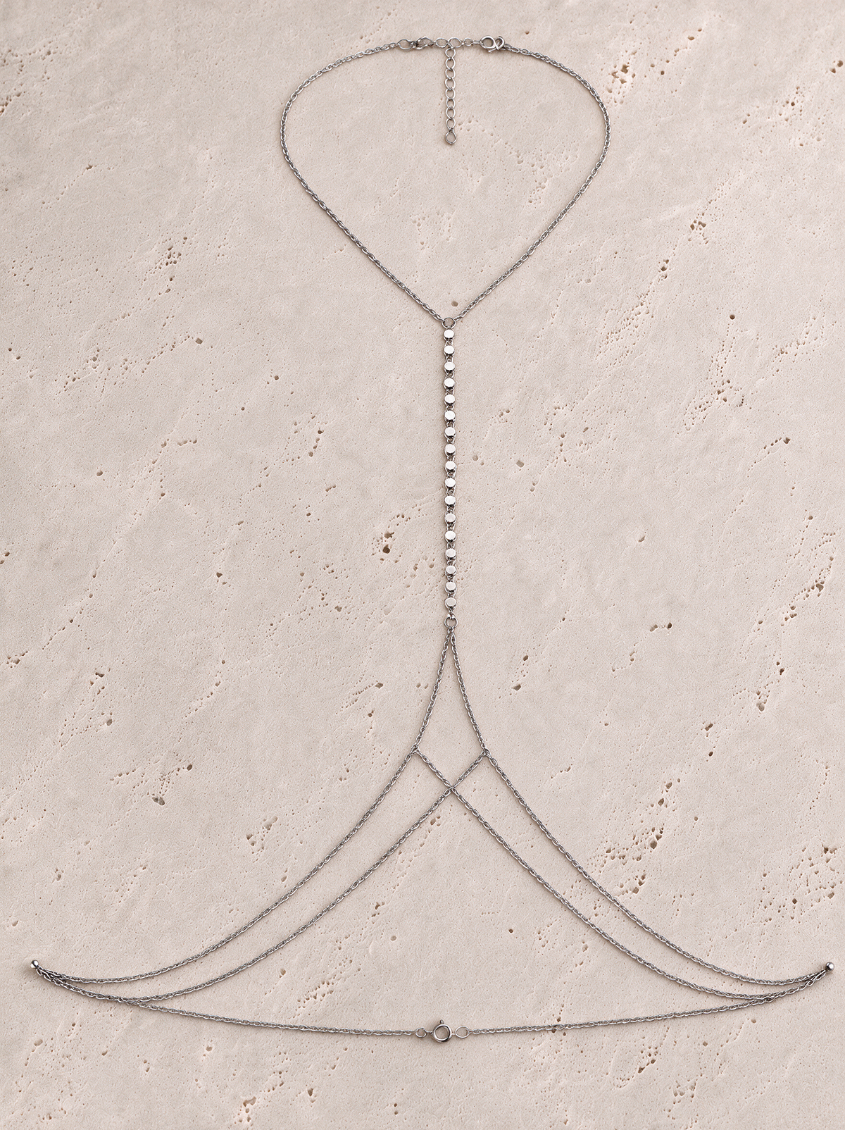 Cyclia Body Chain - Silver